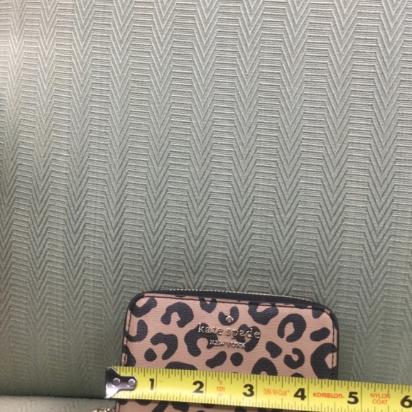 Kate Spade NY Leopard Print Small Zip Wallet - Picture 4 of 5